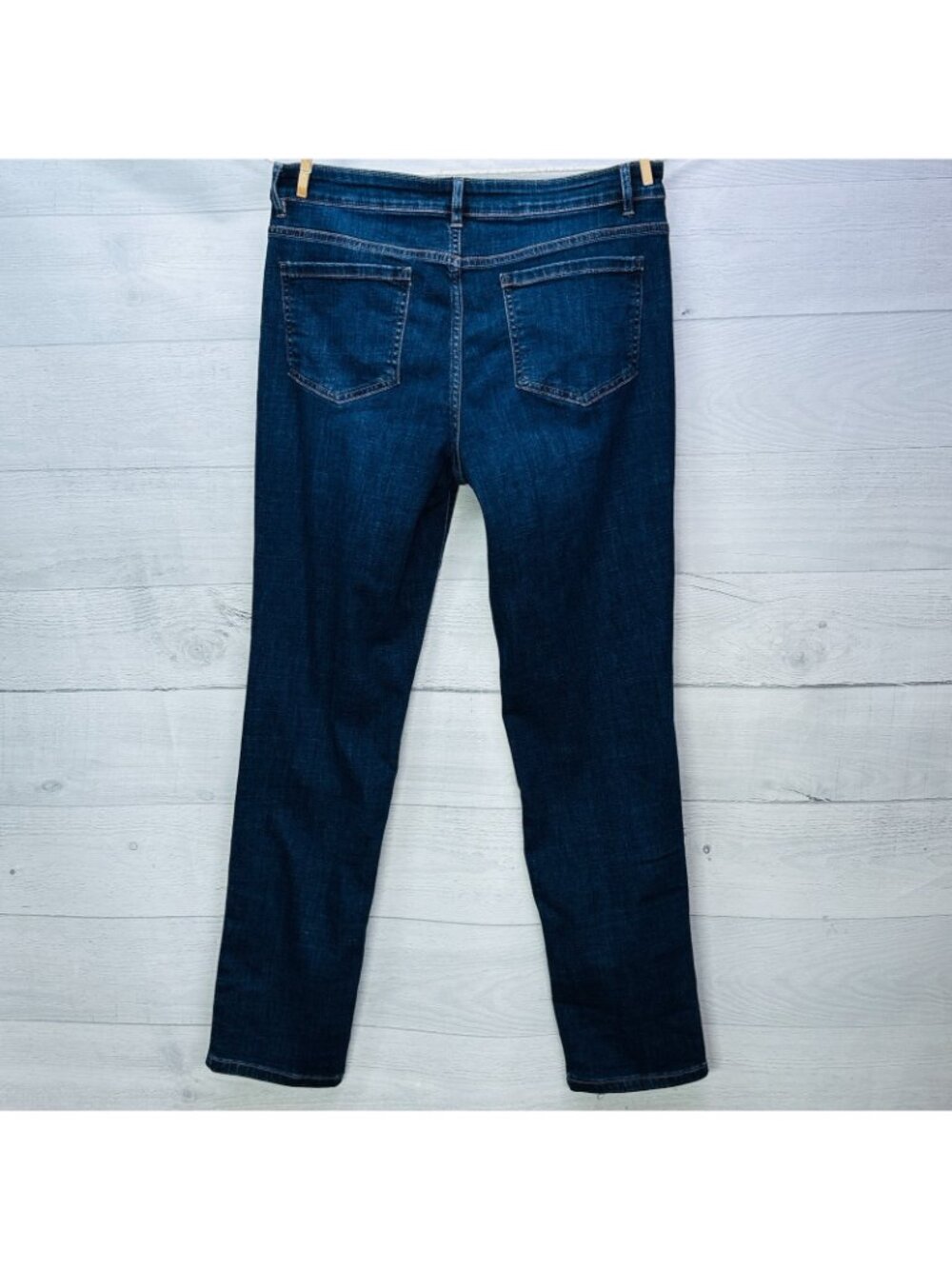 J.Jill Boyfriend Straight Leg Ankle Jeans Women’s Size 8 Dark Wash Stretch Denim - Picture 7 of 12